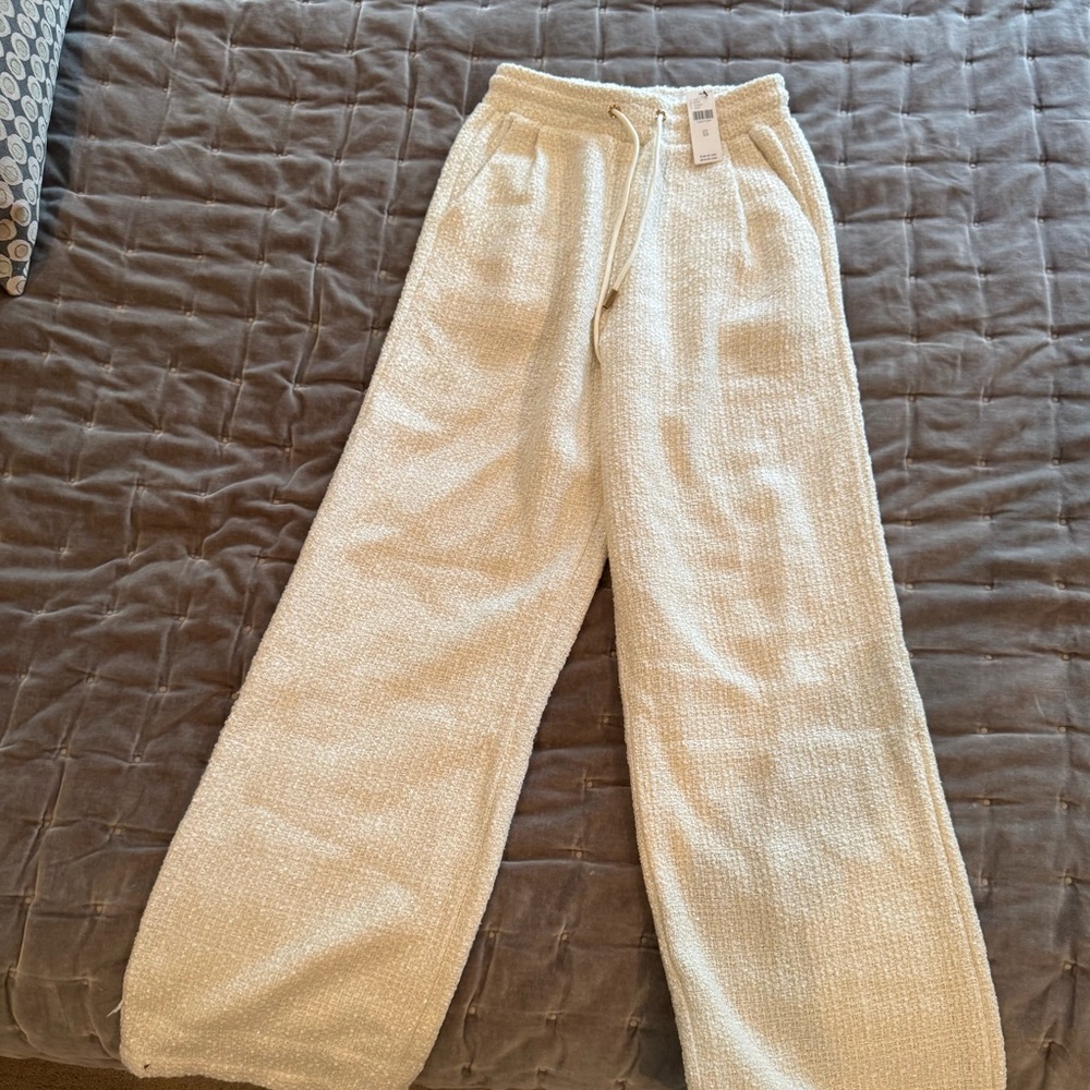 NWT Anthropologie Bishop & Young Tweed Sequin Pant XS